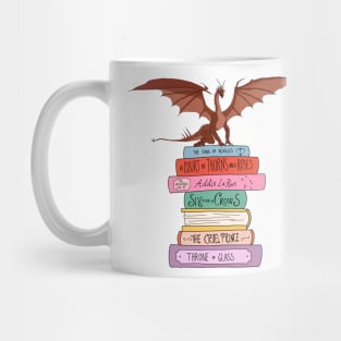 Fantasy book stack Mug